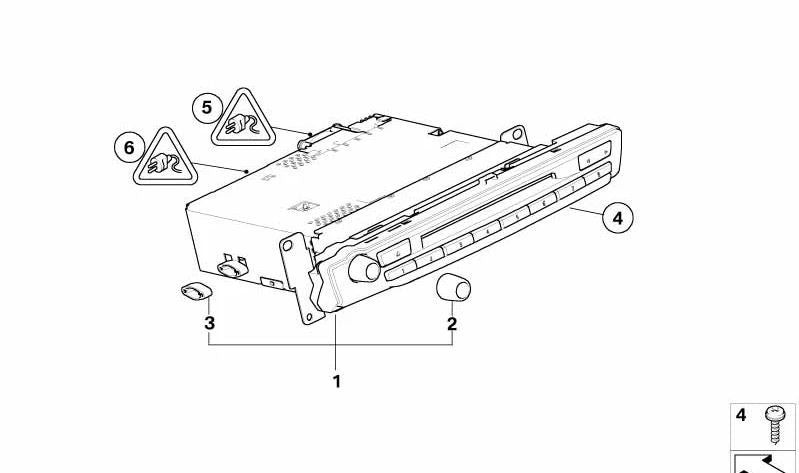 Módulo de radio Bluetooth OEM 65129227516 para BMW E70, E71, E72, F01, F02, F07, F10, F25. Original BMW.