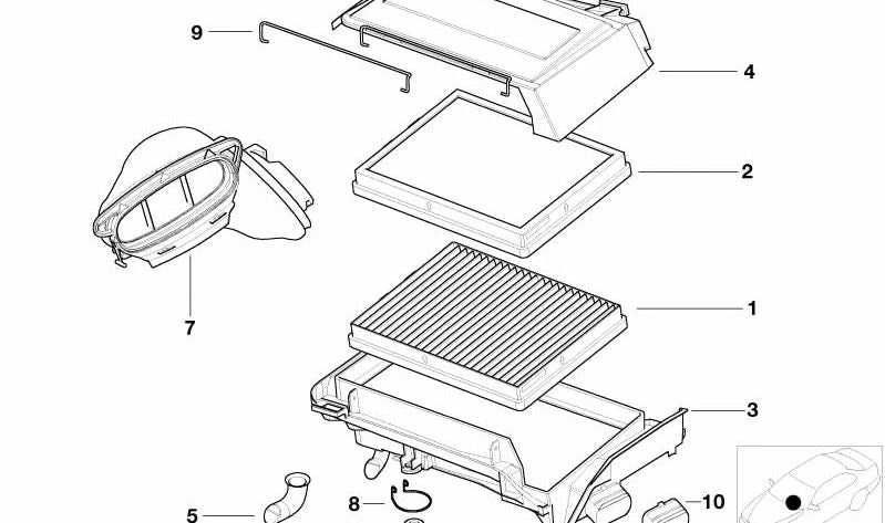 Válvula de Desagüe de Agua para BMW E39 (OEM 64118368356). Original BMW.