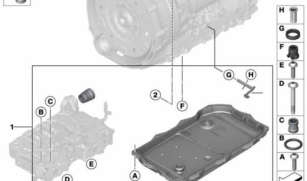 Kit de reparación de eje selector para BMW Serie 1 F20N, F21N, Serie 2 F22, F23, Serie 3 F30, F31, F34, F35N, G20, G21, Serie 4 F32, F33, F36, Serie 5 F10N, F11N, G30, G31, G38, Serie 6 G32, Serie 7 G11, G12, Serie 8 G14, G15, G16, X3 G01, G08, X4 G02, X5