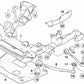 Biela de tracción con soporte de goma derecha para BMW X3 E83, E83N (OEM 31103443128). Original BMW