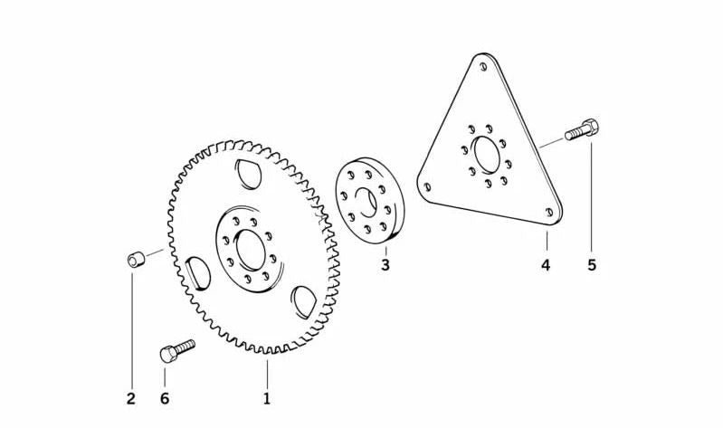 Distanciador para BMW Serie 3 E30, E36, E46, Serie 5 E28, E34, E39, E60, E61, Serie 7 E38, E65, E66, X3 E83, X5 E53, Z4 E85 (OEM 11221710038). Original BMW