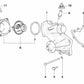 Bomba de refrigerante mecánica para BMW E39, E38, E31 (OEM 11510393340). Original BMW.