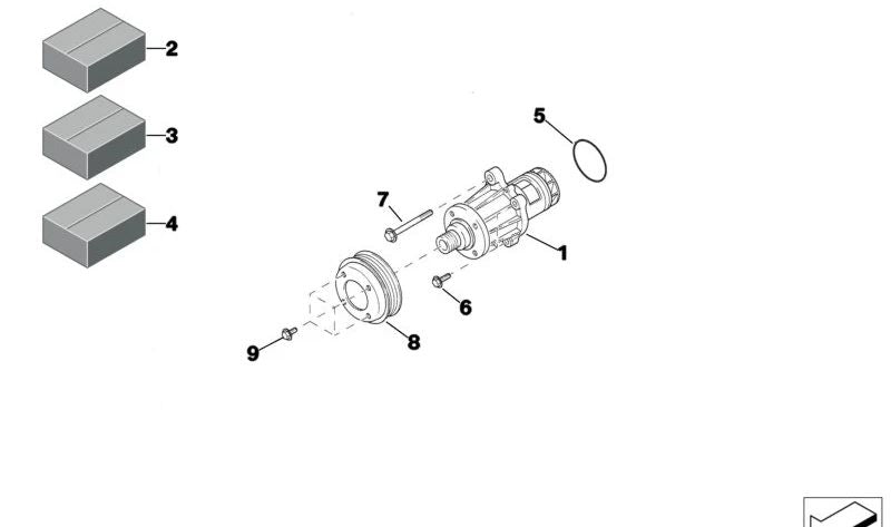 Polea para BMW (OEM 11511416328). Original BMW