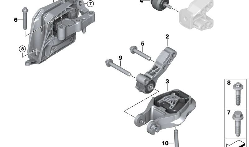 ASA-Schraube para BMW F40, F52, F70, F44, F45, F46, U06, I12, I15, F48, F49, U11, F39, U10, MINI F54, F55, F56, F57, F60 (OEM 22116858061). Original BMW