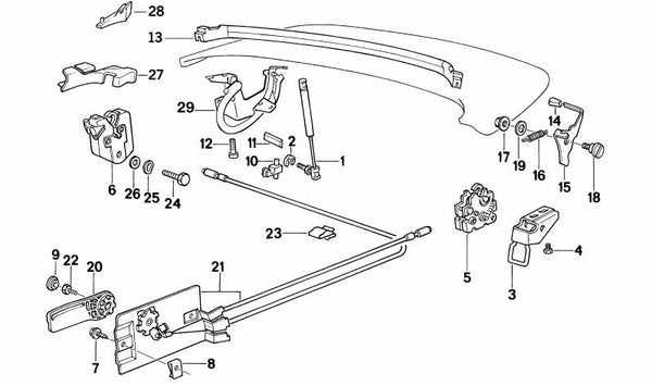 Junta izquierda para BMW (OEM 51172292261). Original BMW.