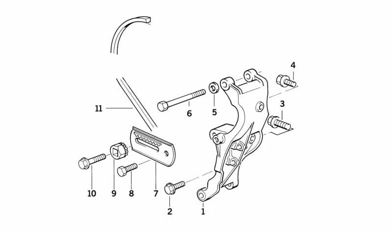 OM Trapezoidaler Correa 11721315181 für BMW E34. Original BMW.