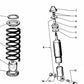 Amortiguador trasero para BMW E53, E70, Serie 3 E46, F30 (OEM 33521102699). Original BMW.