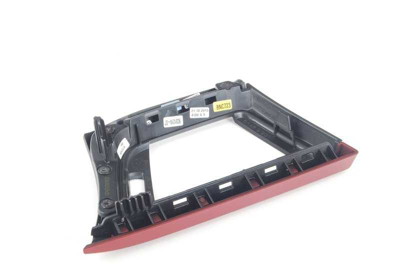 Embellecedor de salpicadero en aluminio cepillado longitudinal OEM 51459231219 para BMW F30, F31, F34, F32, F33, F36. Original BMW.