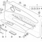 Innentürgriffabdeckung aus anthrazitfarbenem Holz rechts für BMW 1er E82, E88 (OEM 51417317552). Original BMW