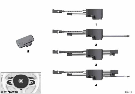 Unidad de Control Electrónica del Volante para BMW G87, G80, G81, G82, F90, F90N, F91, F92, F97, F97N, F98, F98N, F96 (OEM 61317857782). Original BMW