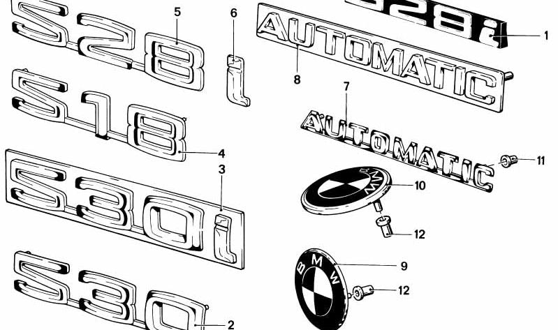 Tule para BMW Serie 3 E21, Serie 5 E12 (OEM 51141889489). Original BMW