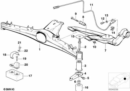 Hebilla para BMW Serie 3 E36 (OEM 33311138762). Original BMW