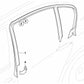 Cubierta del marco de la ventana puerta trasera derecha para BMW Serie 3 E90, E90N (OEM 51347120802). Original BMW