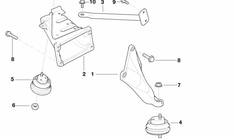 Prise en charge du moteur OEM 22111093110 pour BMW E39. BMW d'origine.