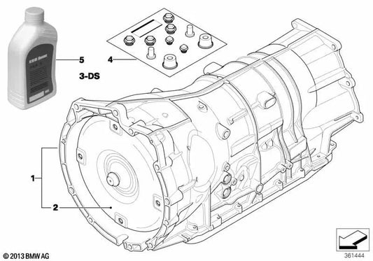 Convertidor de Par para BMW E90, E91, E92, E93, E60, E61, E63, E64, E83, E70, E71 (OEM 24407585539). Original BMW