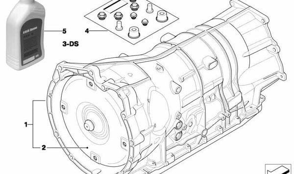 Convertidor de par OEM 24407559124 para BMW E60, E61, E65, E53. Original BMW