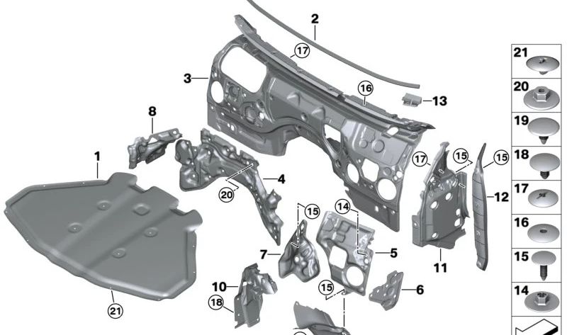 Sellado del marco lateral derecho para BMW G70 (OEM 51489870806). Original BMW