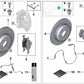 Sensor de pastillas de freno frontal para BMW X3 F97, G01, G08, X4 F98, G02 (OEM 34356870351). Original BMW