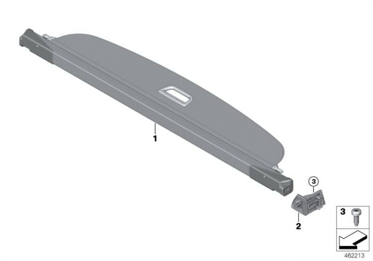 Estor/persiana Enrollable Para Maletero Bmw Serie 2 Gran Tourer F46. Original Recambios