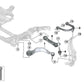 Tirante con soporte hidráulico derecho para BMW G30, G31, G32 Serie 5 G11, G11N, G12, G12N Serie 7 G16 Serie 8 (OEM 31106861158). Original BMW