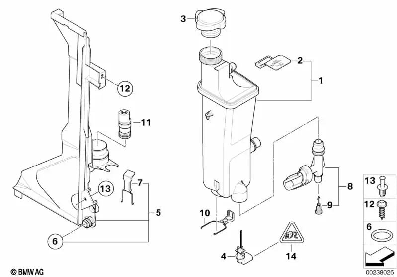 Termostato para BMW E83N (OEM 17113438717). Original BMW