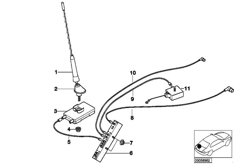 Antena Varilla Para Bmw E46 E85 E86 . Original Recambios