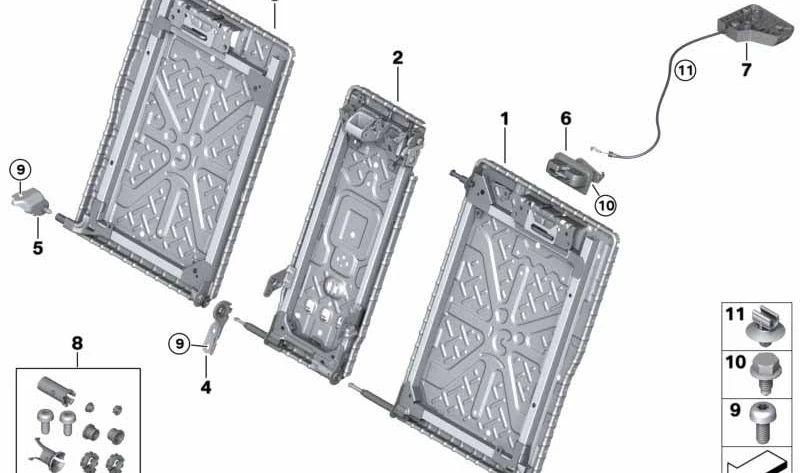 OM 52207469513 Unidade de desbloqueio para BMW F93, G16. BMW original