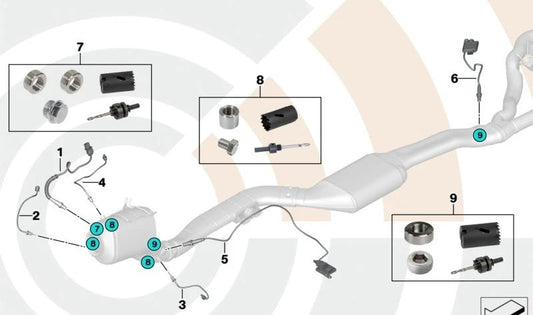 Sensor de temperatura OEM 13627809160 para BMW E70, E71, F01, F02, F07, F10, F12, F13, F25, F30, F31, F32, F34. Original BMW.