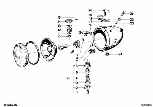 Contacto de puente para BMW (OEM 61328048102). Original BMW.