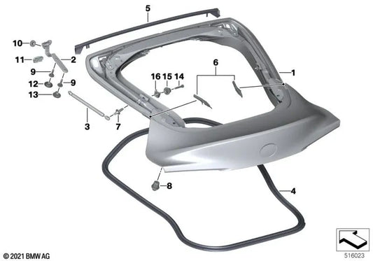 Tuerca hexagonal con arandela para BMW G26 Serie 4 (OEM 07147400805). Original BMW