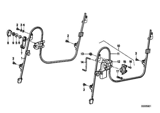 Manivela Elevalunas Para Bmw E30 . Original Recambios