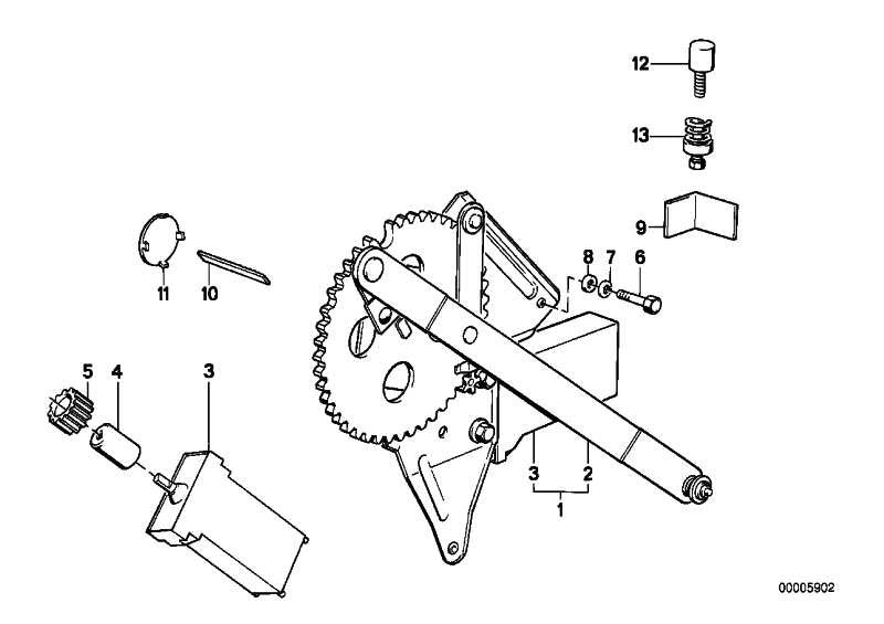 Manivela Elevalunas Para Bmw E30 . Original Recambios