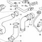 OEM hexagonal screw 07119904137 for BMW E36, E46, E34, E39, E60, E61, E63, E64, E32, E38, E31, E53, E71, Z3, E85, E86, E52. Original BMW.