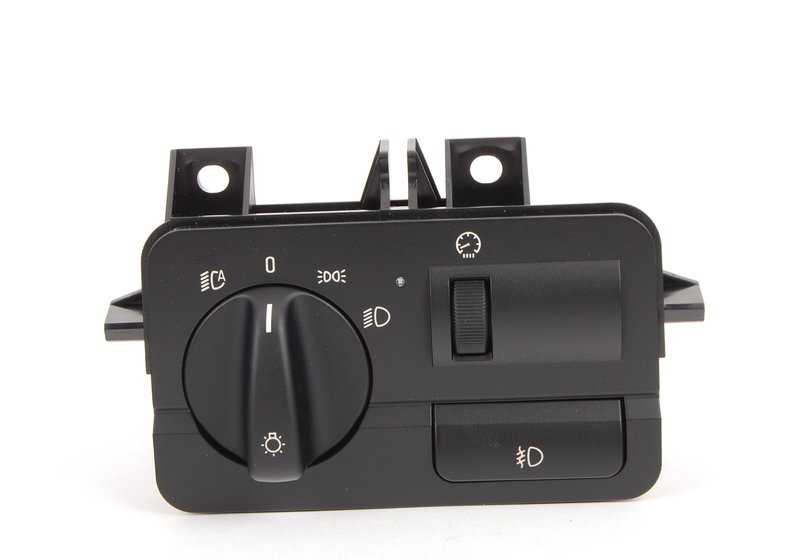 Interruptor de luces y antiniebla original BMW OEM 61319133025 para BMW E46. Compatible con todos los modelos E46.