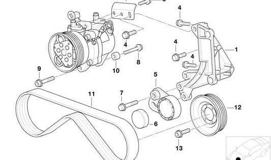 BMW E36 Stabilisateur (OEM 64552245587). BMW d'origine