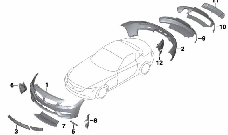 Right Side Grid OEM 51118038092 für BMW E89. Original BMW.