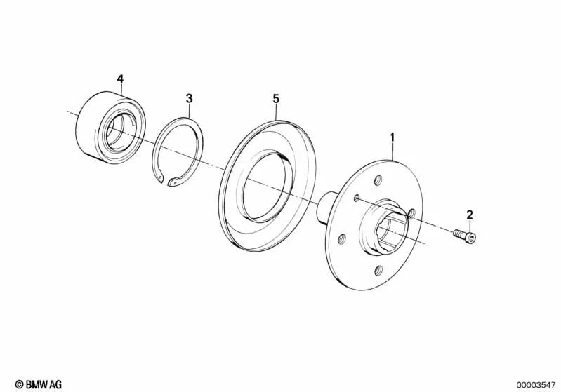 Manschette für BMW Serie 3 E30 (OEM 31211130238). Original BMW