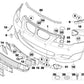 Tapa Lavafaros Chapaleta Imprimada Parachoques M Para Bmw E60 E61. Original Recambios