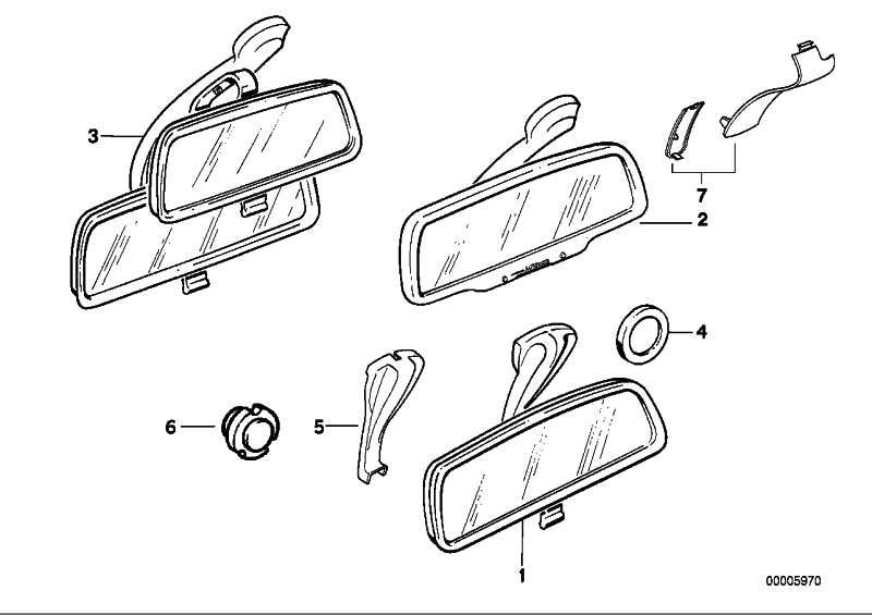 Retrovisor Interior Ec/Led Para Bmw E82 E36 E46 E90 E91 E92 E34 E39 E60 E61 E63 E32 E38 E65 E66 E67