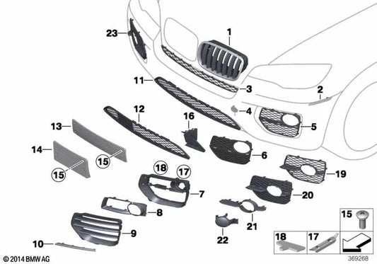 Spacer plate for BMW X6 E71 (OEM 51117343947). Genuine BMW