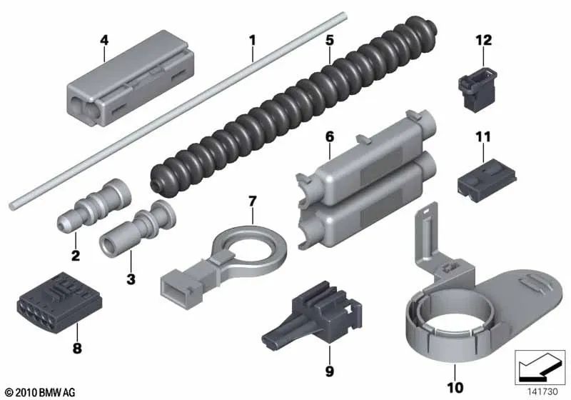 Polea de Desviación para Fibra Óptica para BMW Serie 1 E87, E87N, F20N, F21N, F52, Serie 2 F22N, F23N, F45, F45N, F46, F46N, U06, Serie 3 E90, E90N, E91, E91N, E92, E92N, E93, E93N, F30, F30N, F31, F31N, F34N, F35N, G20, G20N, G21, G21N, G28, G28N, G80, G