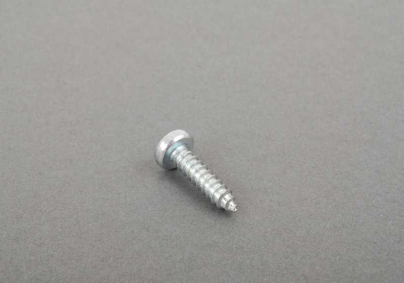 Tornillo de chapa plata para BMW Serie 1 E81, E82, E87, F20, F21, Serie 3 E90, E91, E92, Serie 5 E60, E61, F07, Serie 6 F06, F13, Serie 7 F01, F02, i I12, X1 E84, X3 F25, X5 F15 (OEM 07119905134). Original BMW