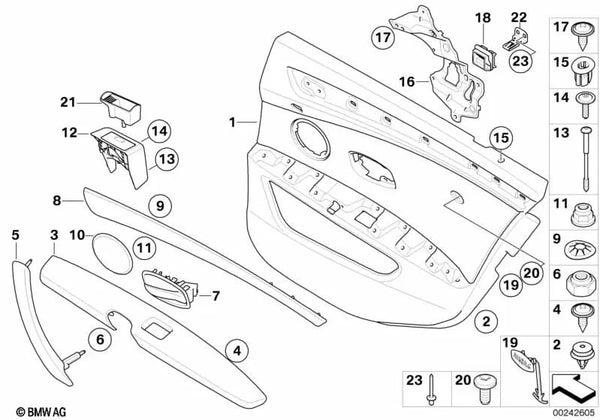 Chapa de refuerzo derecha para BMW E60, E60N, E61N (OEM 51416983768). Original BMW