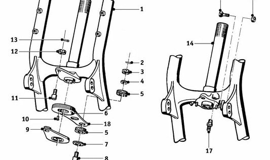 OEM screw 31422000255 for BMW E36, E38, E46, E52, E53, E60, E61, E63, E64, E65, E66, Z3, Z4. Original BMW.