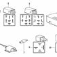 Schwarzes Abschlussrelais OEM 61358365326 für BMW E34, E39, E38, E31. Original BMW.