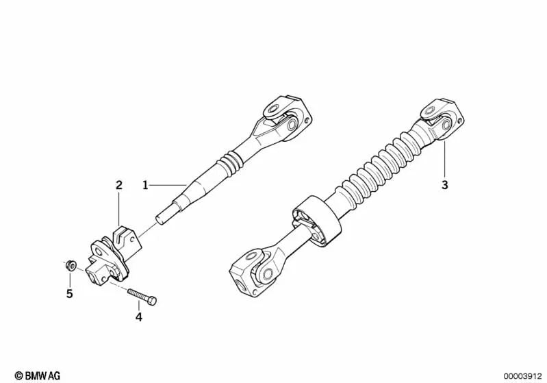 Lower lenkspindel for BMW 3 Series E36 (OEM 32306756055). Genuine BMW