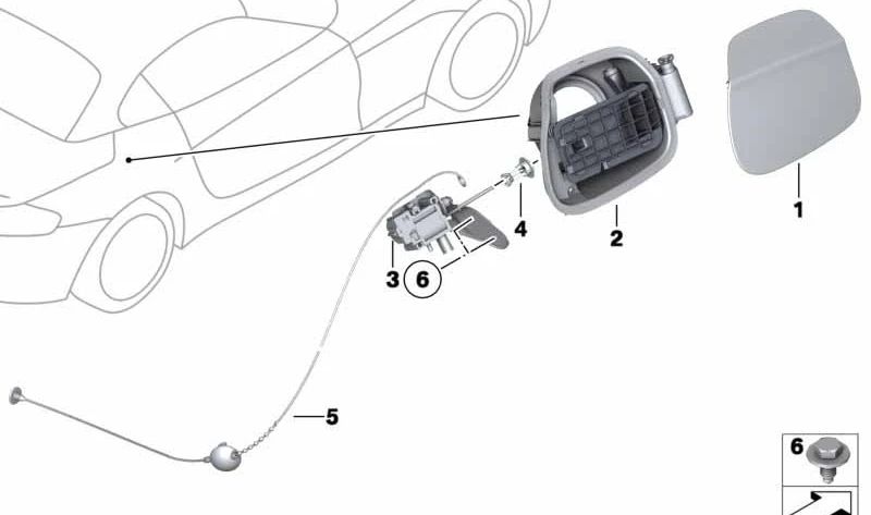 Abdecktopf for BMW Z4 E89 (OEM 51177191267). Genuine BMW