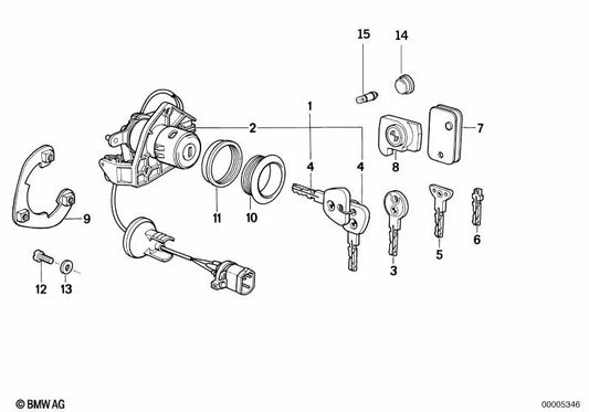 Ring for BMW F30, E46, X5 (OEM 51212290171). Genuine BMW.