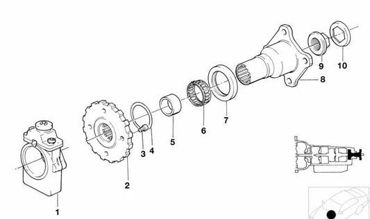 Regulador para BMW Serie 3 E30, Serie 5 E34, Serie 7 E32 (OEM 24321217281). Original BMW