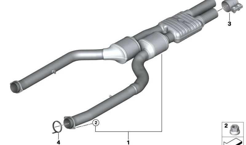 Junta para BMW Serie 5 G30, G31N, G11N, G12N, G14, G15, G16, X5 G05, X6 G06, X7 G07 (OEM 18308482541). Original BMW